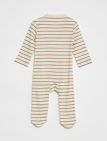 Pijama babygro leve nervurado