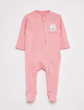 Pijama babygro leve nervurado