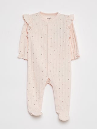 Pijama babygrow com motivo pointelle