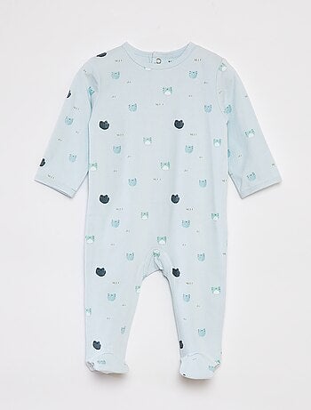 Pijama babygrow com pés com motivos
