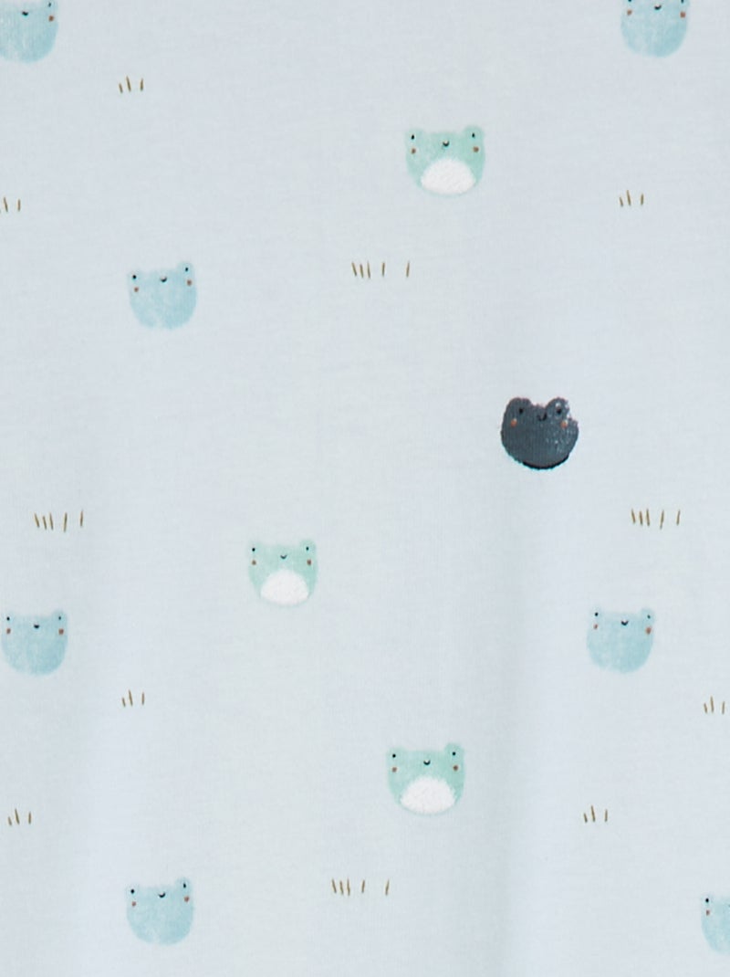 Pijama babygrow com pés com motivos AZUL - Kiabi