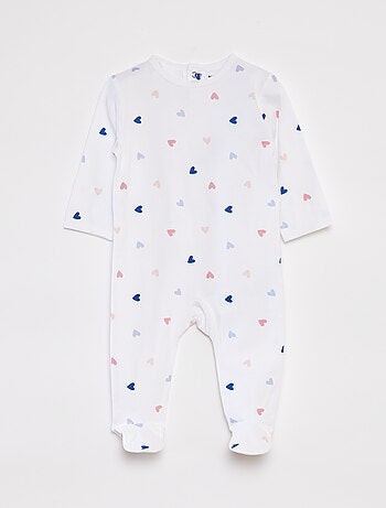 Pijama babygrow com pés com motivos