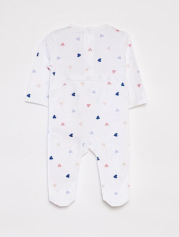 Pijama babygrow com pés com motivos