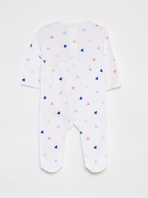 Pijama babygrow com pés com motivos - Kiabi Pijama babygrow com pés com motivos - Kiabi