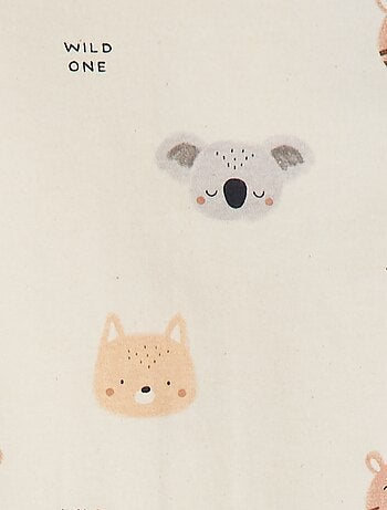 Pijama babygrow com pés com motivos