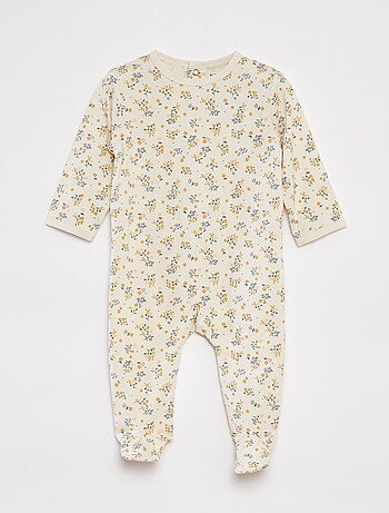 Pijama babygrow com pés com motivos