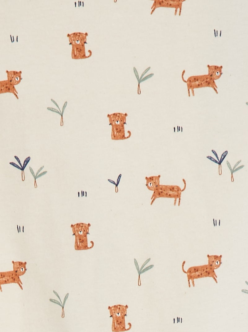 Pijama babygrow com pés com motivos BRANCO - Kiabi