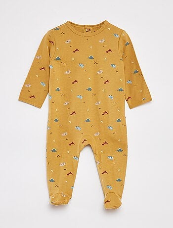 Pijama babygrow com pés com motivos