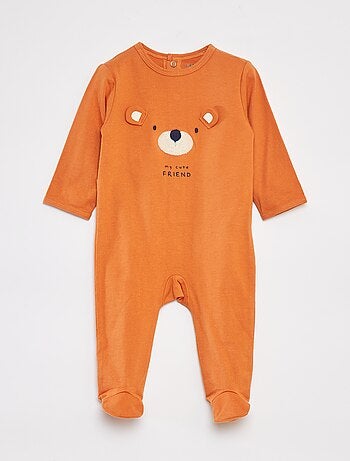 Pijama babygrow com pés com motivos