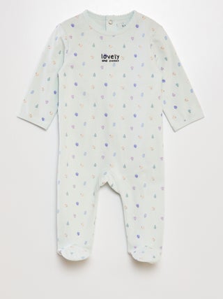 Pijama babygrow de algodão