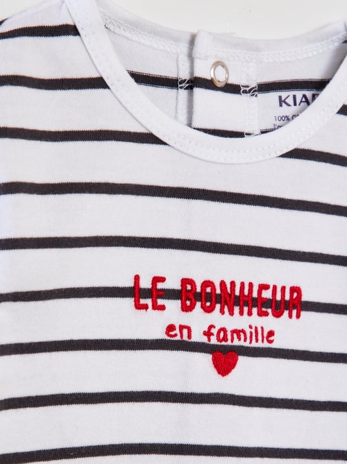 Pijama babygrow de algodão - Kiabi Pijama babygrow de algodão - Kiabi