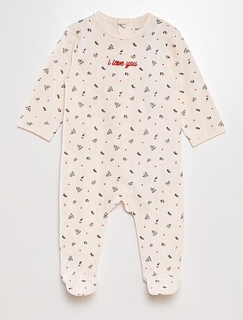 Pijama babygrow de algodão