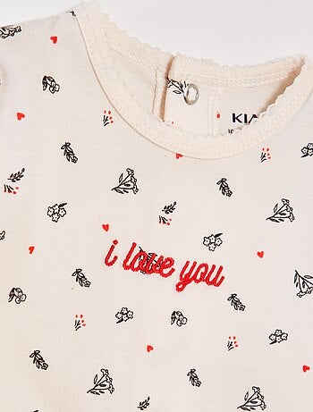 Pijama babygrow de algodão
