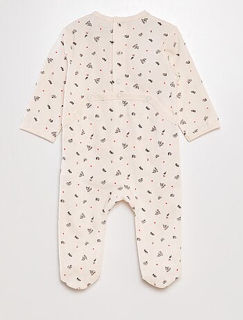 Pijama babygrow de algodão