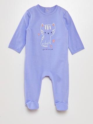 Pijama babygrow de algodão