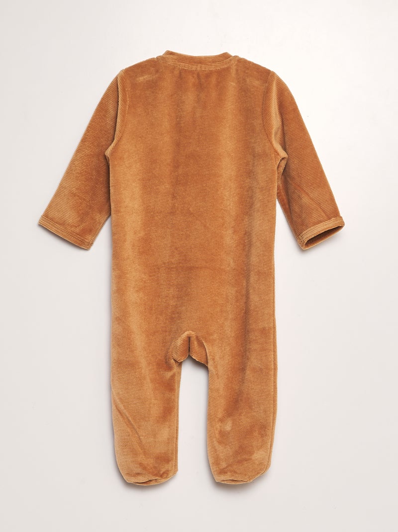 Pijama babygrow de bombazina CASTANHO - Kiabi