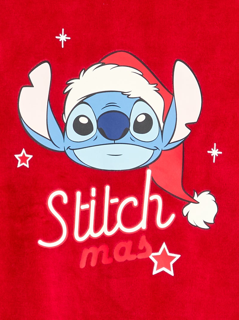 Pijama babygrow de Natal 'Stitch' Vermelho - Kiabi