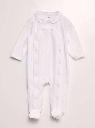 Pijama babygrow de veludo