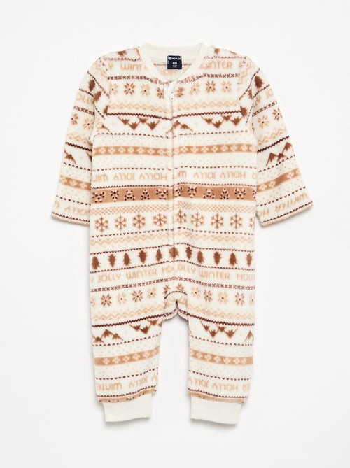 Pijama babygrow em polar - Kiabi