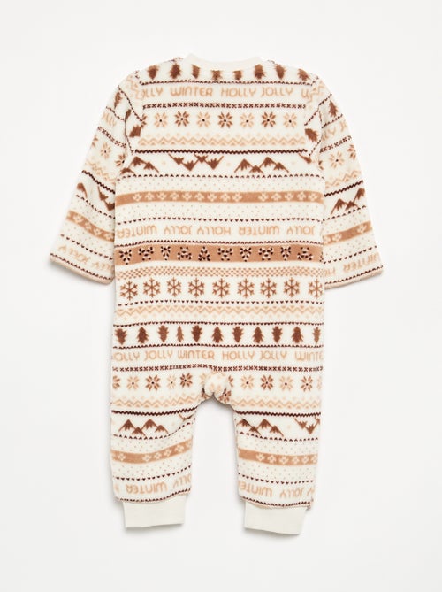 Pijama babygrow em polar - Kiabi