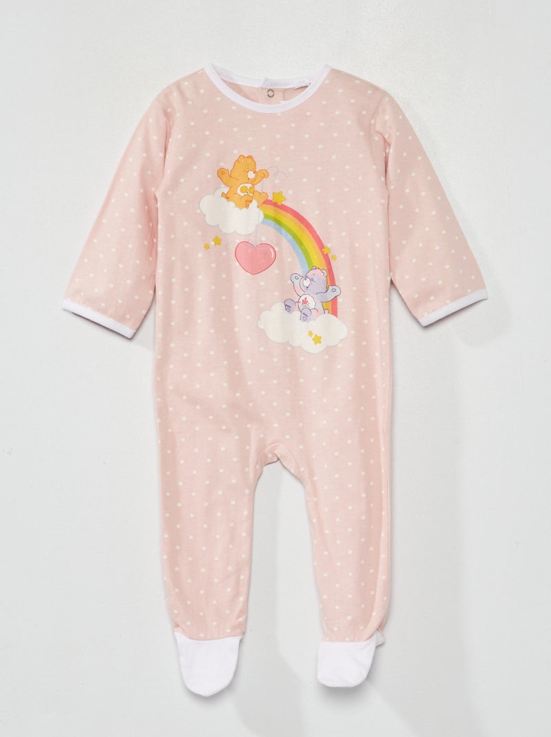 Pijama babygrow 'Ursinhos Carinhosos' Bolinhas rosa - Kiabi