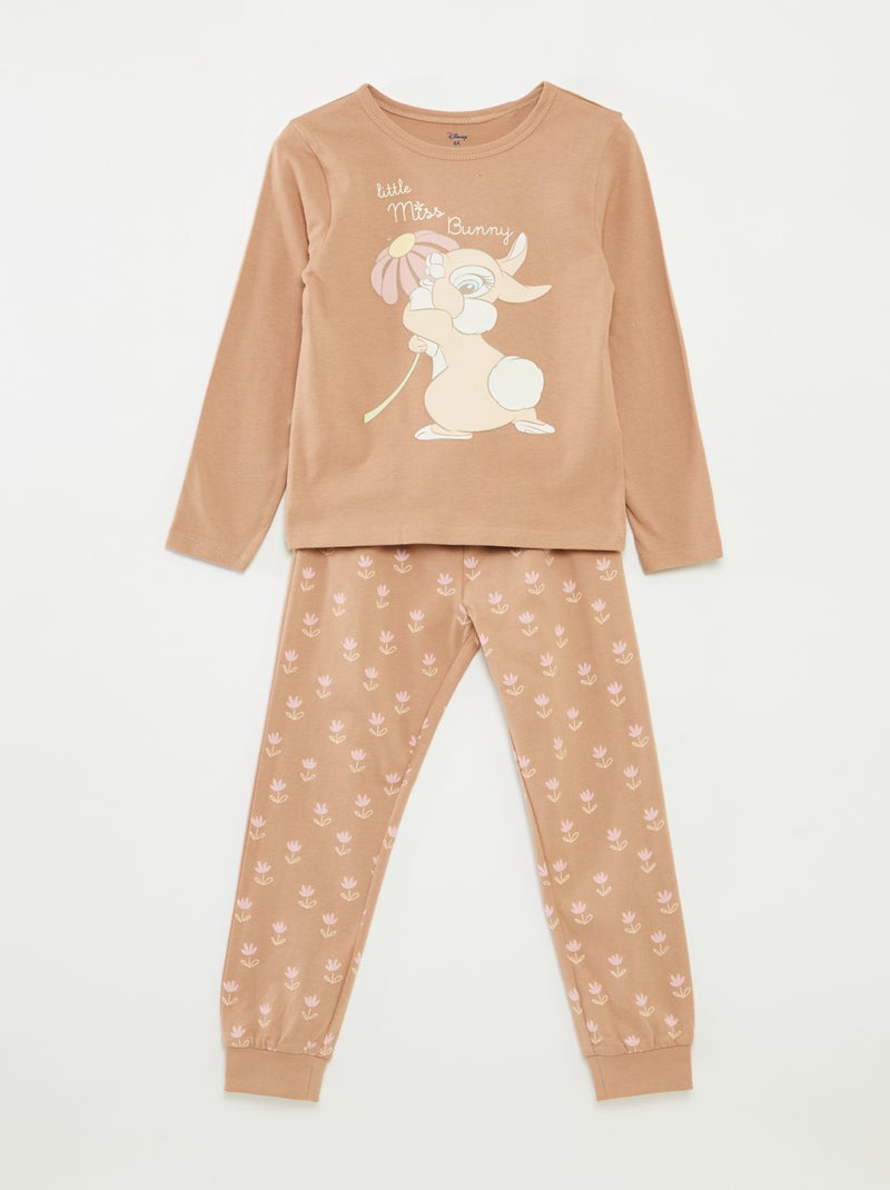Pijama 'Bambi' 'Disney' comprido - 2 peças Bege - Kiabi