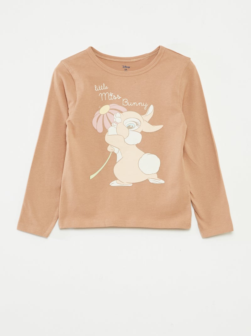 Pijama 'Bambi' 'Disney' comprido - 2 peças Bege - Kiabi