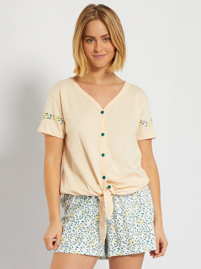 Pijama BEGE - Kiabi