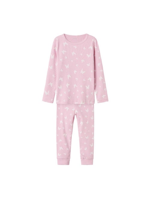 Pijama Borboleta Rosa Name It para Menina - Kiabi Pijama Borboleta Rosa Name It para Menina - Kiabi