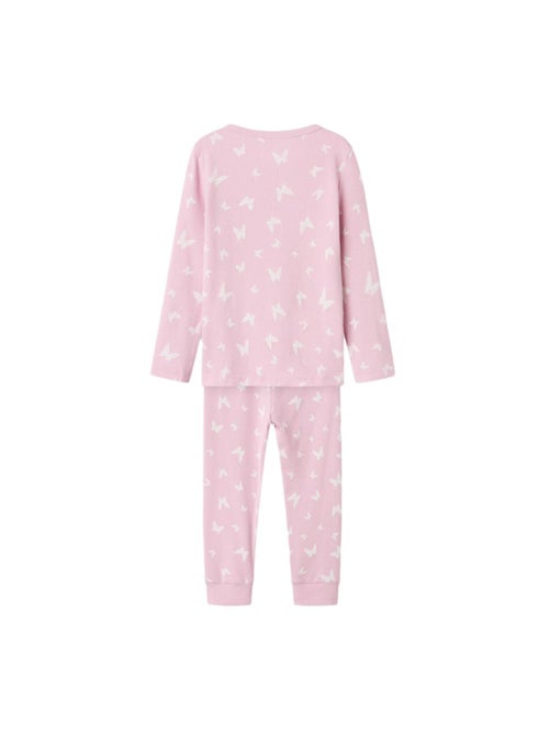 Pijama Borboleta Rosa Name It para Menina - Kiabi Pijama Borboleta Rosa Name It para Menina - Kiabi