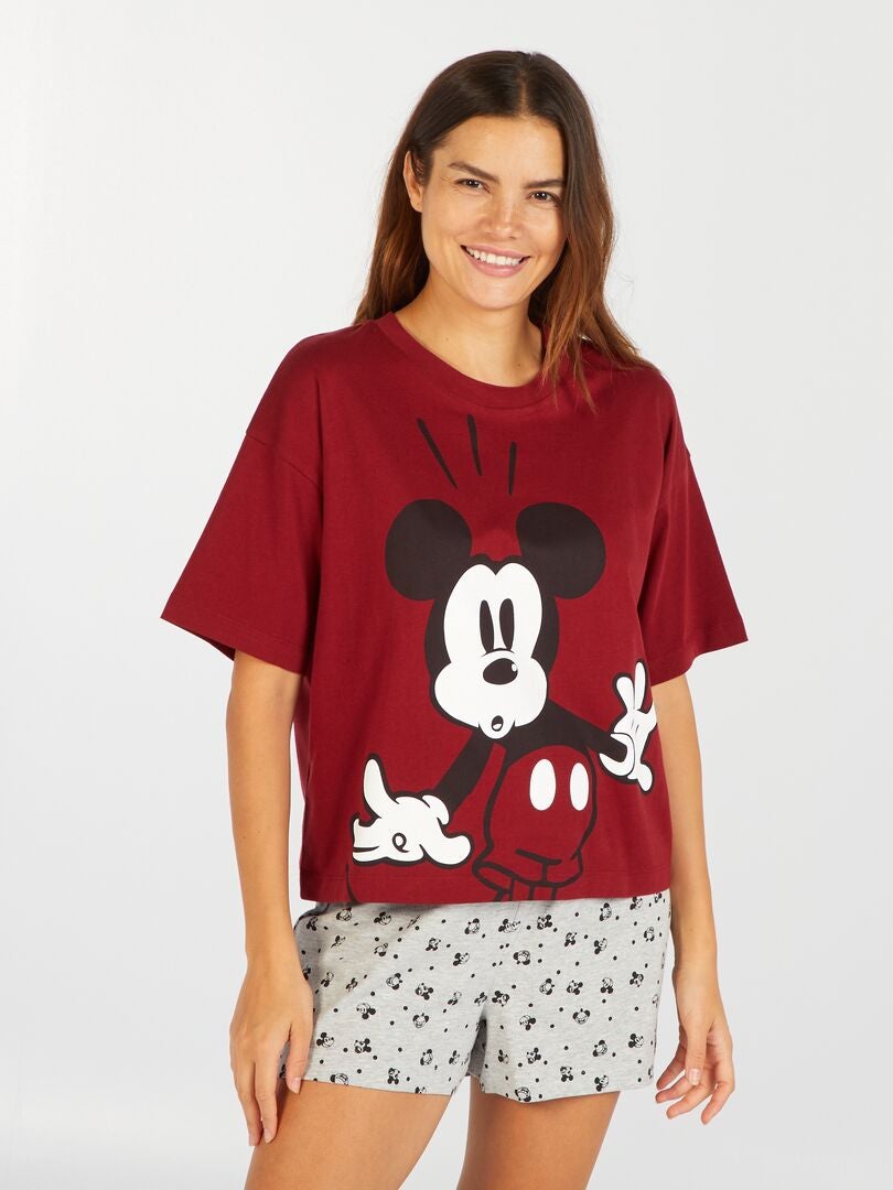 Pijama-calção - 2 peças Mickey - Kiabi