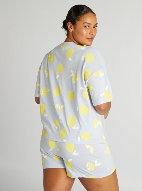 Pijama-calção  - 2 peças - Kiabi