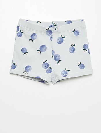 Pijama calção com estampado - 2 peças