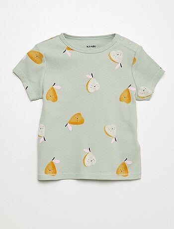 Pijama calção com estampado - 2 peças