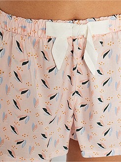 Pijama-calção estampado - Kiabi
