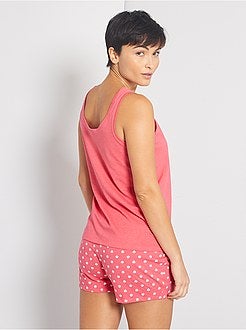 Pijama-calção 'Good Morning' - Kiabi