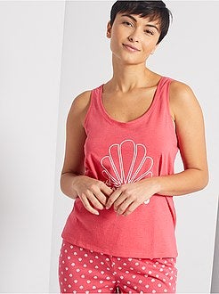 Pijama-calção 'Good Morning' - Kiabi