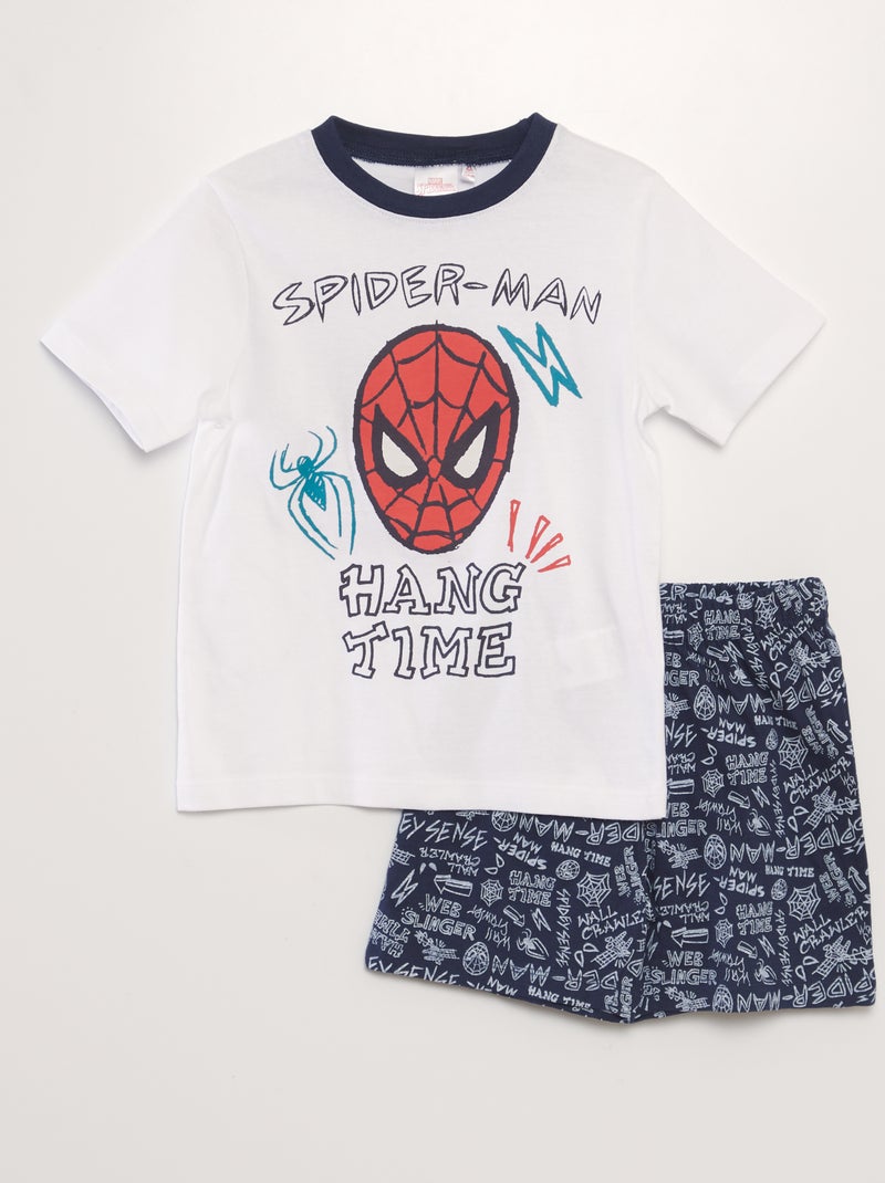 Pijama-calção 'Homem-Aranha'  - 2 peças BRANCO - Kiabi