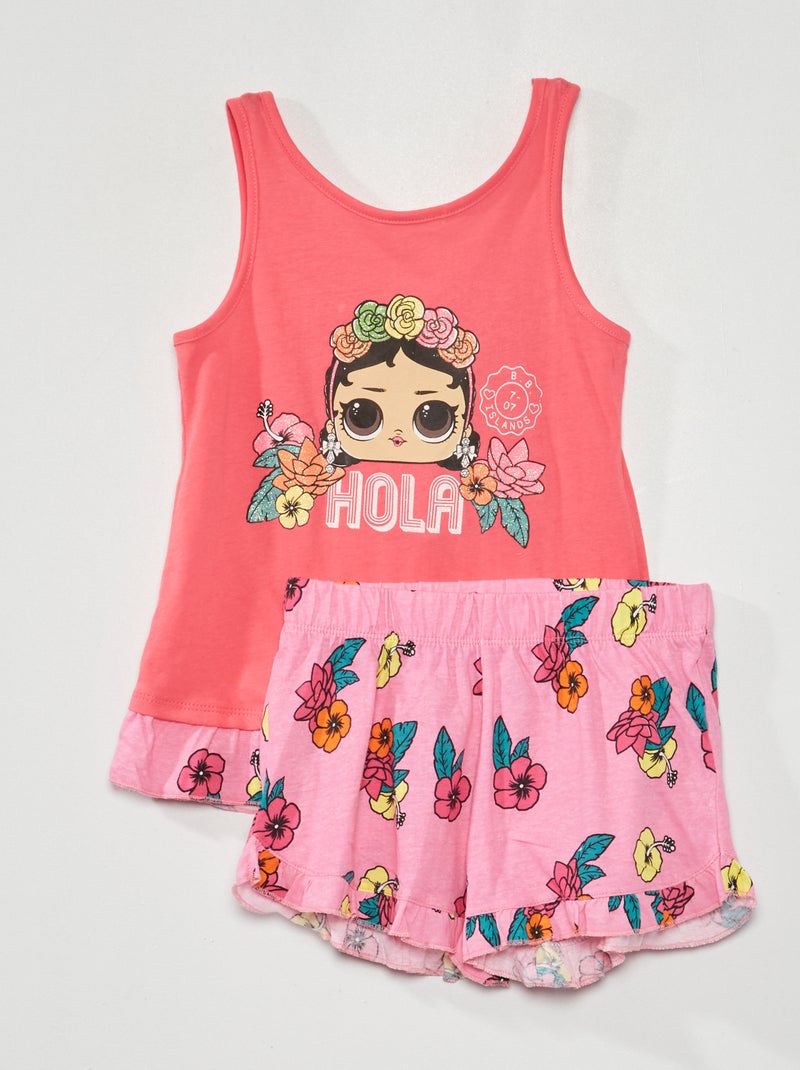 Pijama-calção 'LOL Surprise' - ROSA - Kiabi
