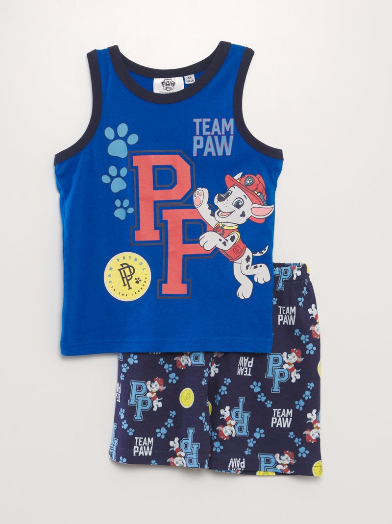 Pijama-calção 'Patrulha Pata' AZUL - Kiabi
