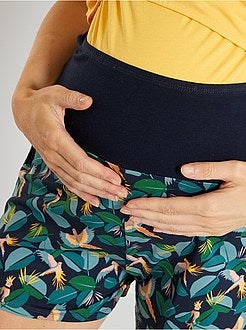 Pijama-calção pré-mamã e de amamentação - Kiabi