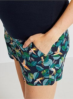 Pijama-calção pré-mamã e de amamentação - Kiabi