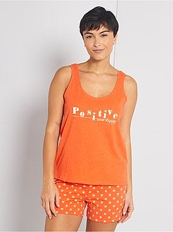 Pijama-calção 'sol' - Kiabi