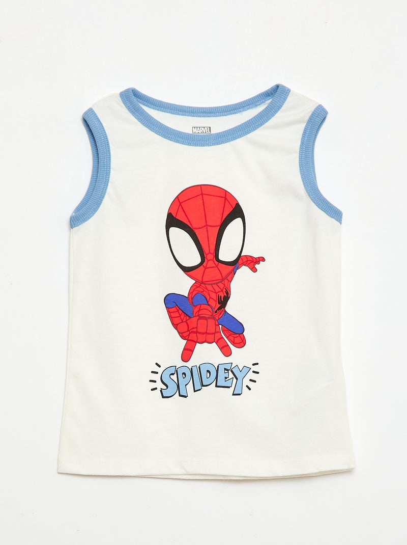 Pijama calções 'Marvel' 'Homem-Aranha' - 2 peças Branco - Kiabi
