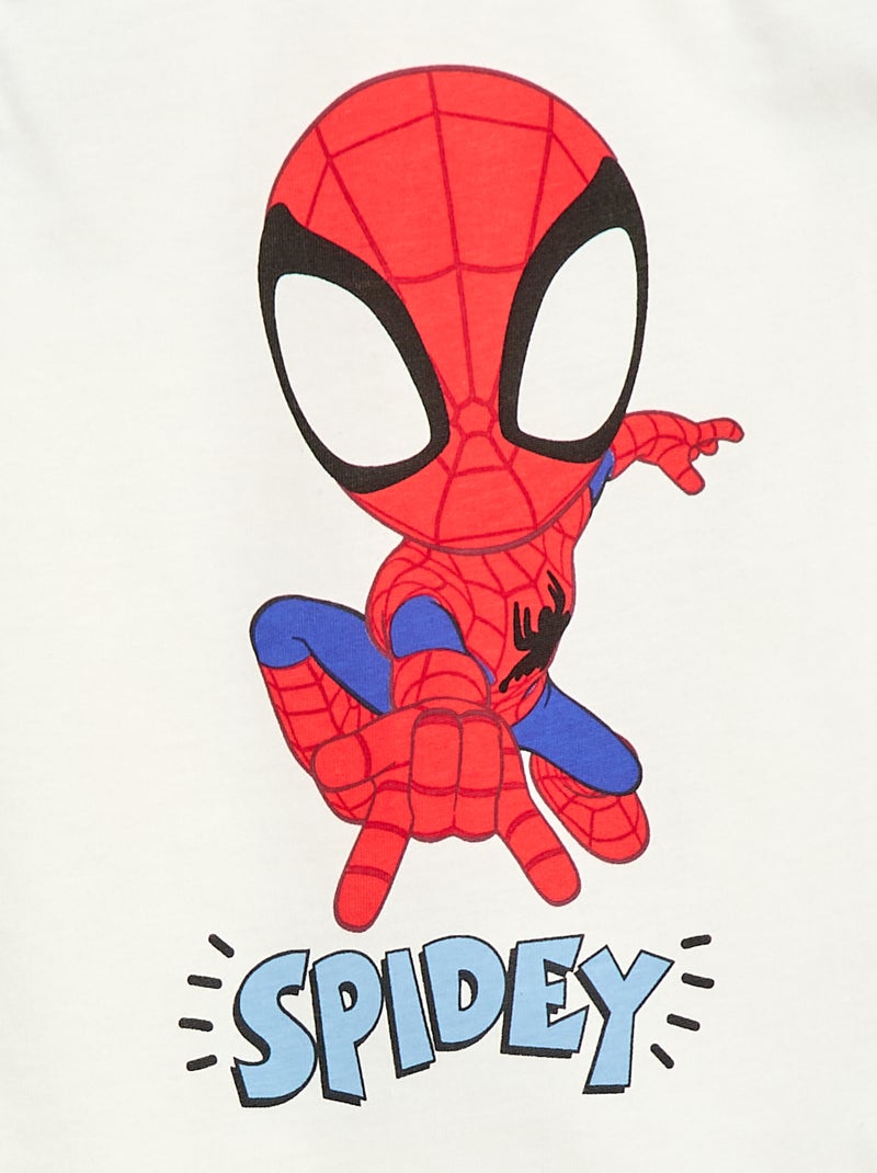 Pijama calções 'Marvel' 'Homem-Aranha' - 2 peças Branco - Kiabi
