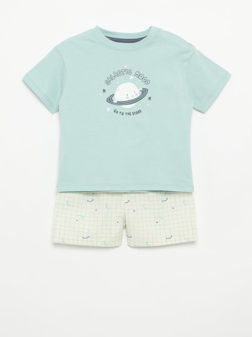 Pijama calções + t-shirt - 2 peças - Kiabi