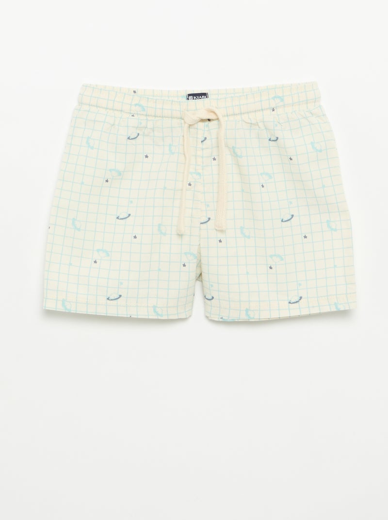 Pijama calções + t-shirt - 2 peças Azul - Kiabi