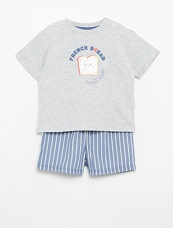 Pijama calções + t-shirt - 2 peças