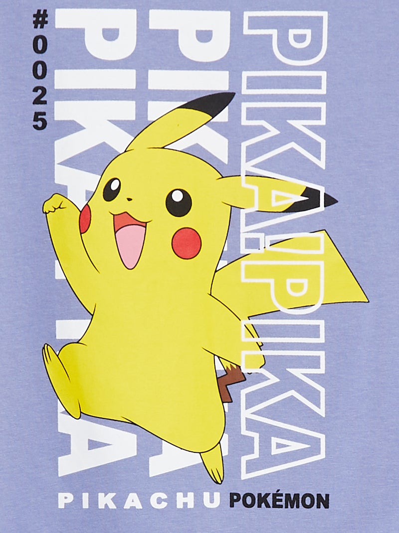 Pijama calções + t-shirt 'Pokémon'  - 2 peças AZUL - Kiabi