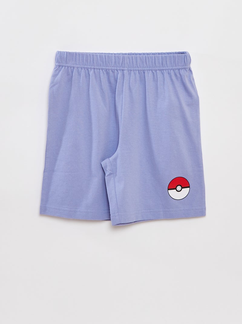 Pijama calções + t-shirt 'Pokémon'  - 2 peças AZUL - Kiabi